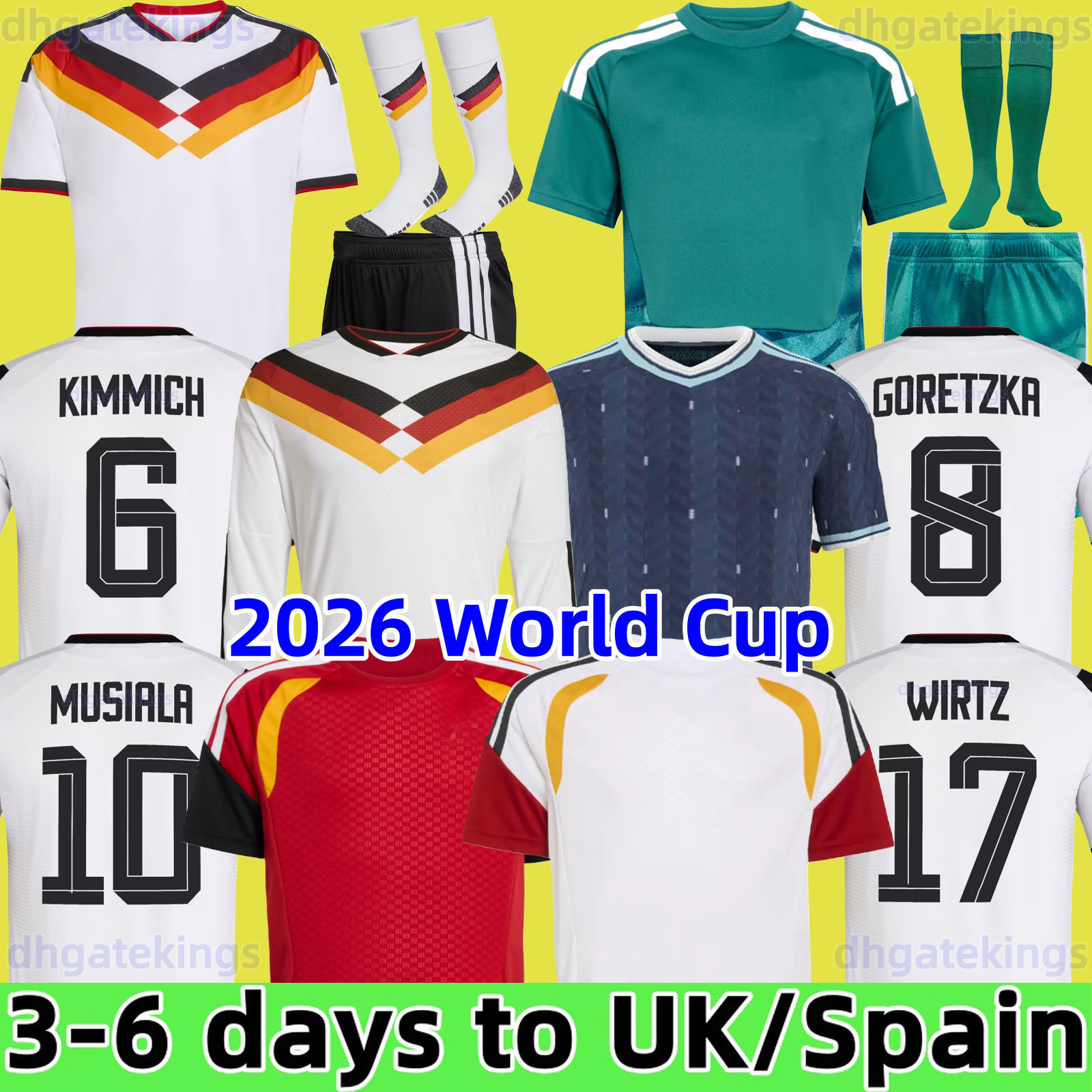 2026 World Cup 2025 football jersey Germanys woman Soccer Jerseys Player Version HUMMELS KROOS GNABRY MUSIALA MULLER HAVERTZ Whiteout Beckenbauer
