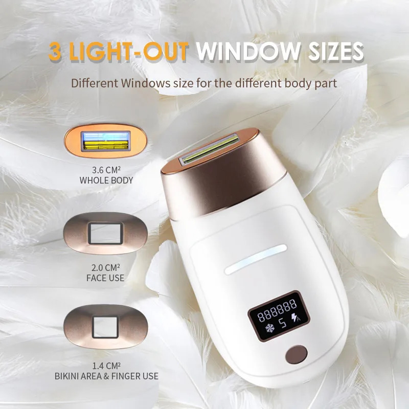Vancostar cordless laser hair removal rechargeable 4-in-1 replaceable lamp cooling permanent painless bikini trimmer IPL peeler 250410