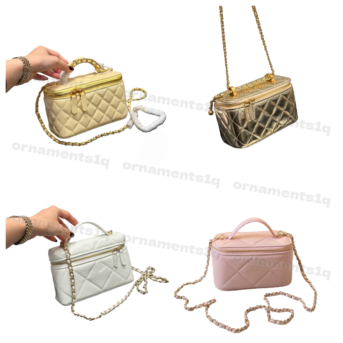 High-Quality Designer Leather Vanity Bag for Women - Crossbody Beauty Cosmetics Organizer - New makeup bag