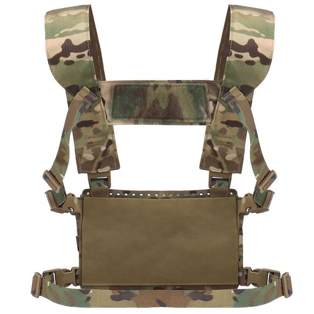 Airsoft Hunting Vest MOLLE Tactical Chest Rig Bag With 5.56 Triple Elastic Magazine Pouch Tactical Plate Carrier Vest Equipment XJ251114