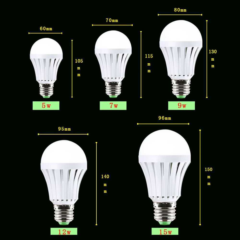 Outdoor Camping Emergency Bulb Rechargeable LED Light Bulb E27 5W 7W 9W 12W Emergency Bulb for Home Power Failure Porch Garden C251115