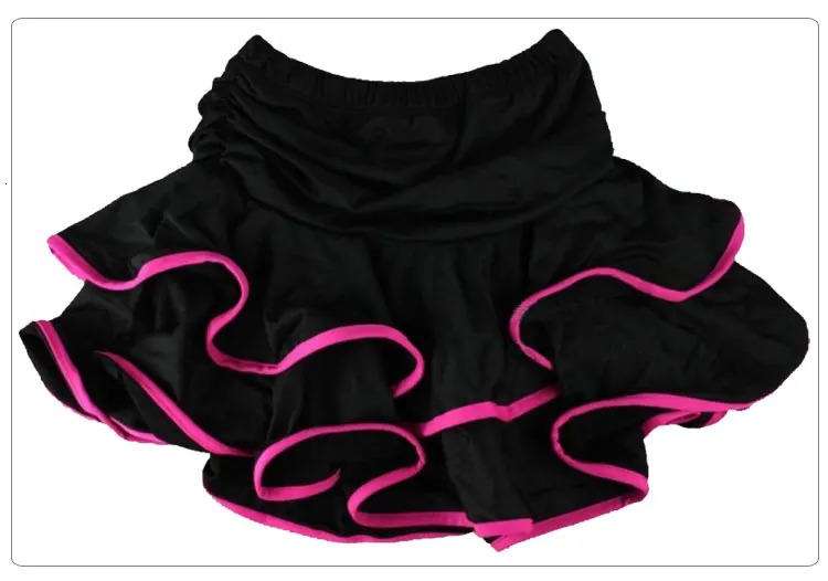 10 Colors Girls Latin Dance Skirt Ballroom Samba Chacha Dancing Dress Culottes for Kids Performance Show Skirt Dancewear 250409