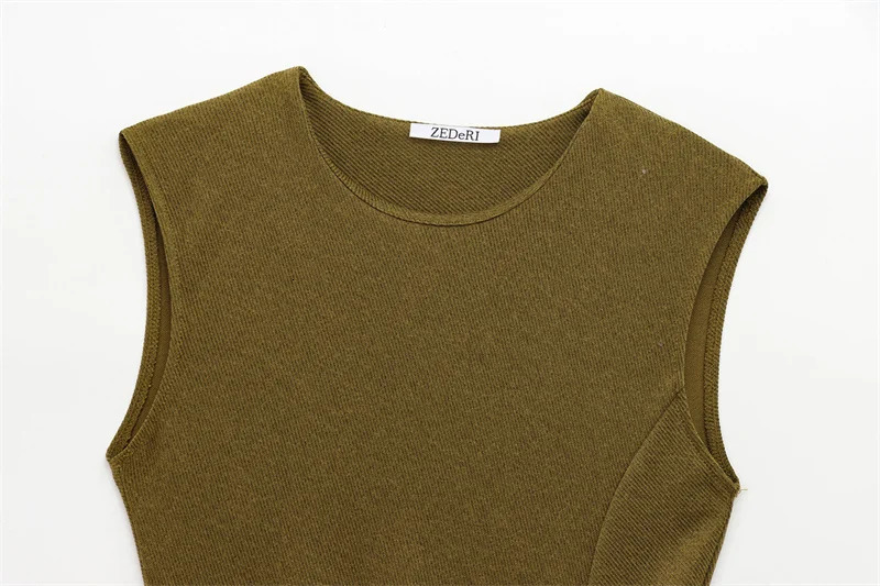 Womens Spring 2025 Olive Green Midi Dress Debuts and Elegant 250324