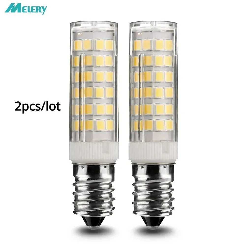 Melery E14 LED Light Bulbs Screw Incandescent 5W Lamp 500LM Warm Cold White Fridge Chandelier 360 Degree Beam Angle 2PACK C251115