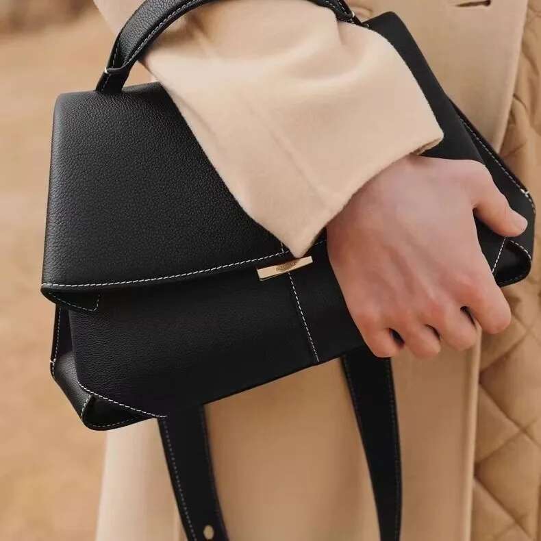 French Smile Bagfrench Leather Women's Bagelegant, Versatile And Stylish Handbag Shoulder Bag