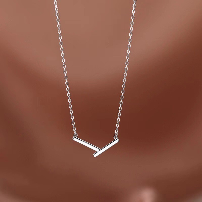 Choucong Simple Fine Jewelry Real 100% 925 Sterling Silver Geometry Pendant Irregular Party OL Women Wedding Beach Clavicle Necklace Gift Never Fade