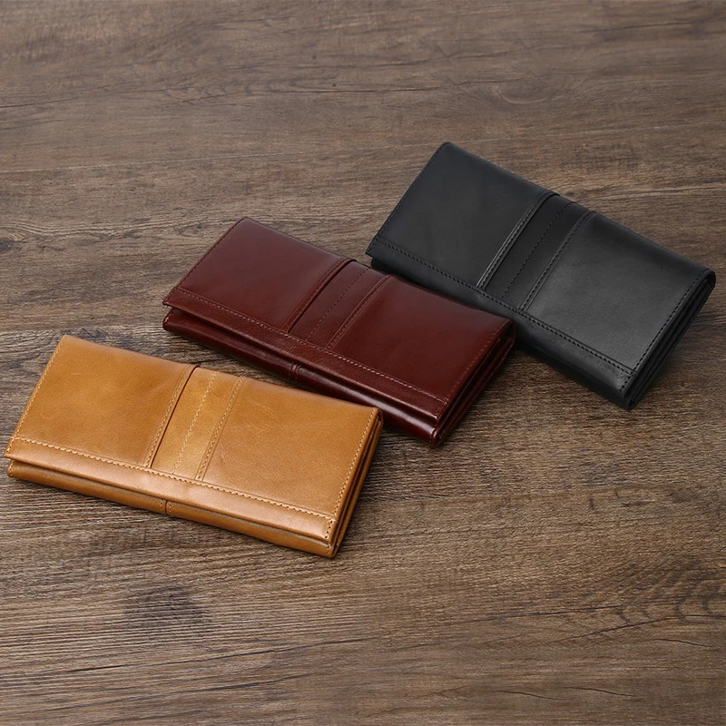 SCHLATUM Womens Leather Wallet Long Multi functional Business Card Holder Wallet Fashion Womens Wallet 250410