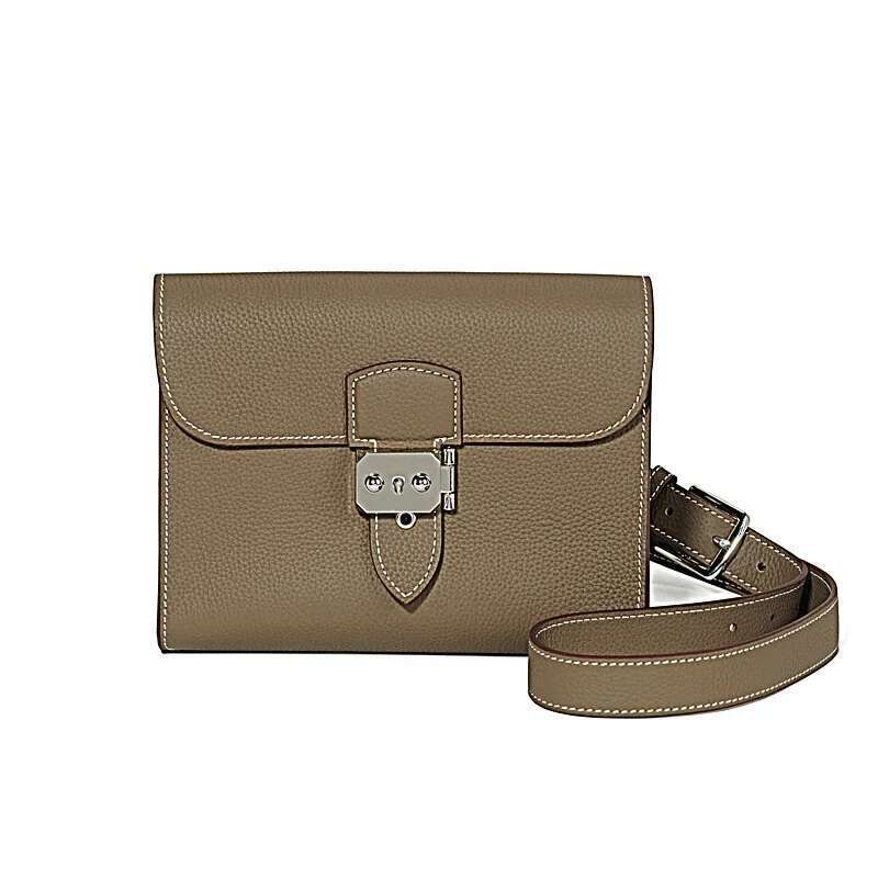 New Large Capacity Casual Crossbody Leather Handbag Single Shoulder Bag Two-In-One Korean Style Fashion