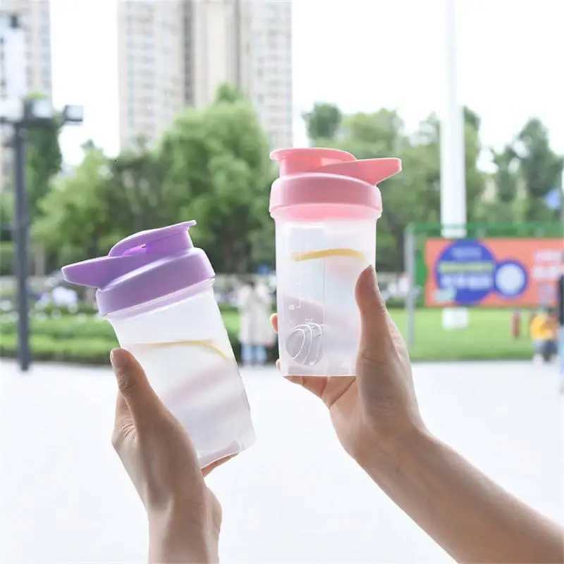 300ML Water Bottle For Drink Plastic Leak Proof Sports Bottles Protein Shaker Water Bottle Mixing Cup Camping DrinkwareW251114