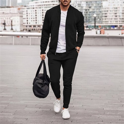Sweatsuits 2 Mens Piece Jacket Sets Casual Pants Tracksuit Jogging Suit Athletic