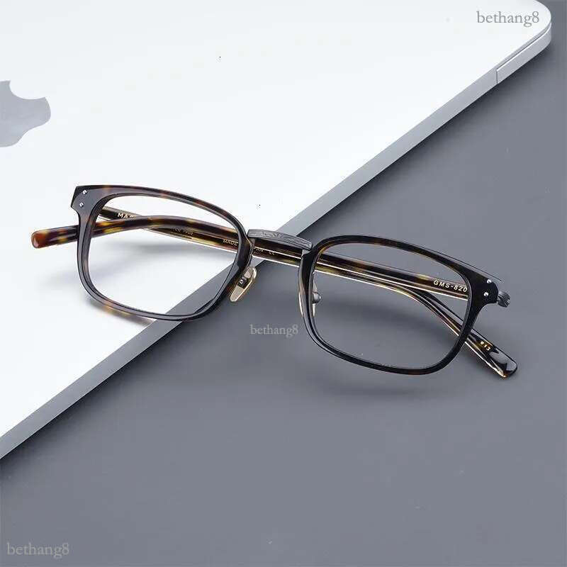 Fashion Sunglasses Frames Masunaga Glasses GMS820 Vintage Frame Design High Quality Titanium Square Male's Eyeglasses