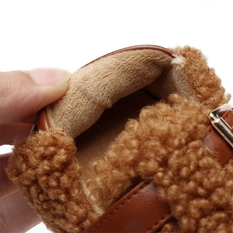 born Boy Girl Shoes Soft Comfortable Children Walking Shoe Infant Kid Anti Slip Warm Thickened Toddler Shoes Baby Crib Shoes 250415