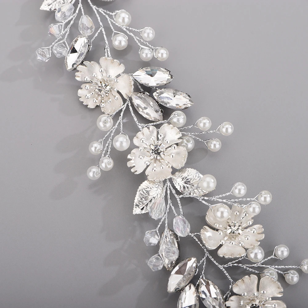Pearl Bridal Hair Accessories Dresses For Special Events Flower Headbands Bridesmaids Gifts Trendy Wedding Hair Jewelry 250414