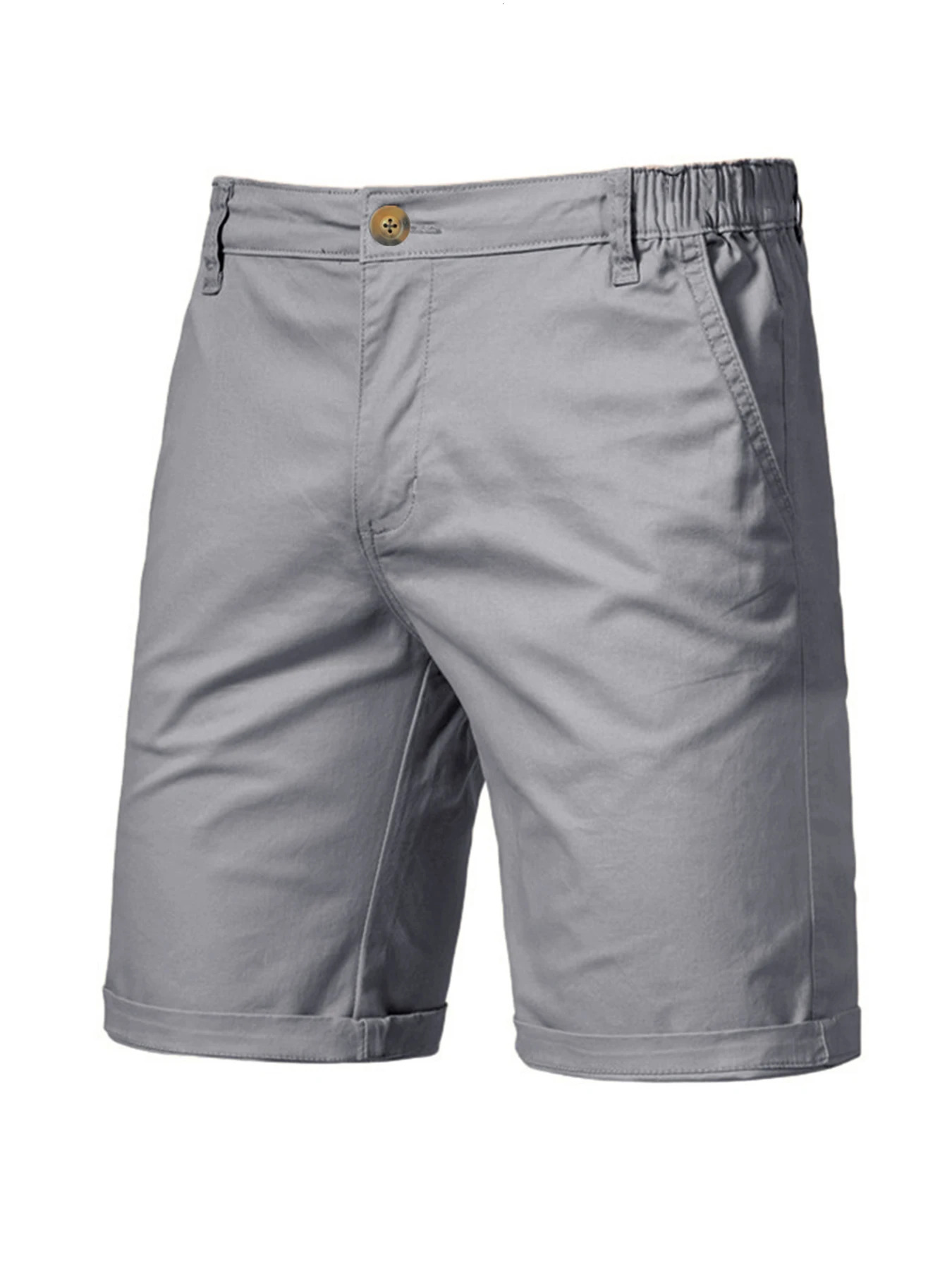Mens Casual Suit Shorts Summer Business Casual Knee Pants Classic Khaki American Style Streetwear Golf Shorts Beige 251114