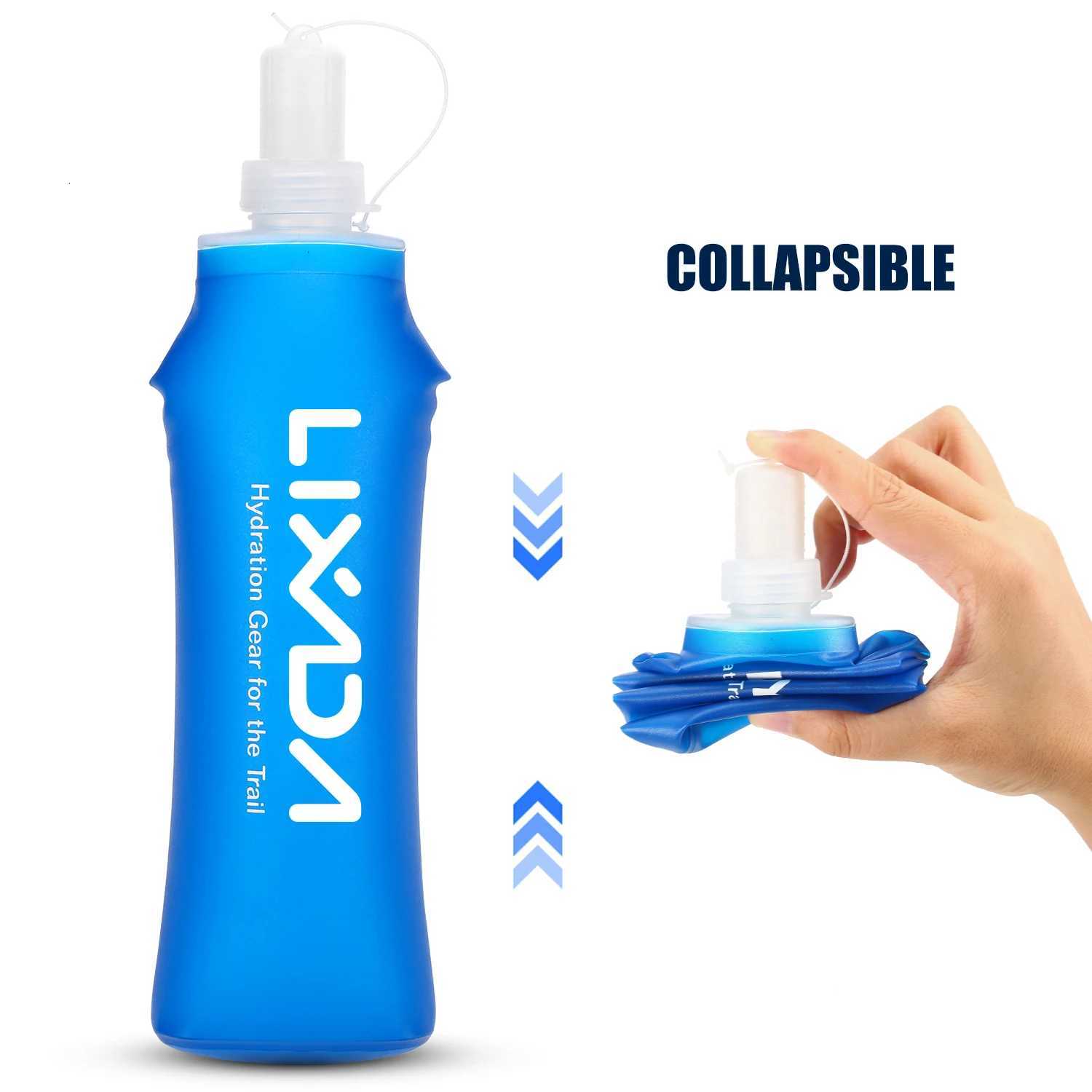 Lixada 1/2 Pcs 500mml 300ml Outdoor Sport Camping Running Sport Bicycle Soft Water Bottle Folding TPU Soft Flask Water BagW251114