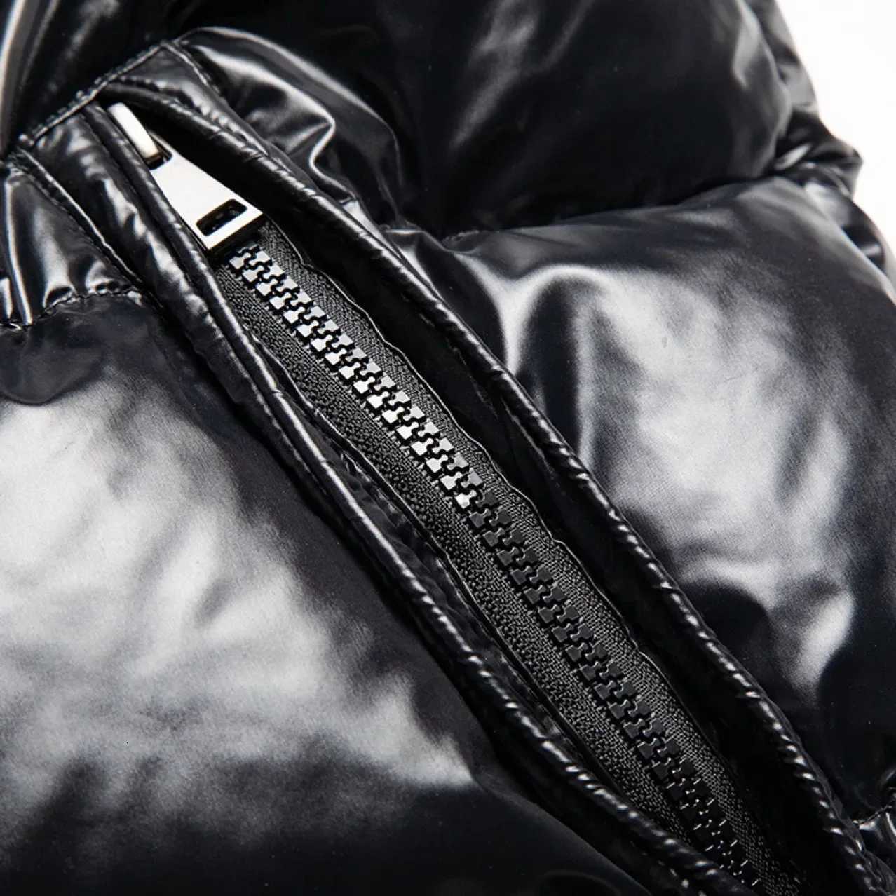 THiCKen Outdoor Tops Down Coats Mens Windproof Parka Warm Puffer Winter Hooded Shiny Casual White DuCK Down JaCKetsW251115