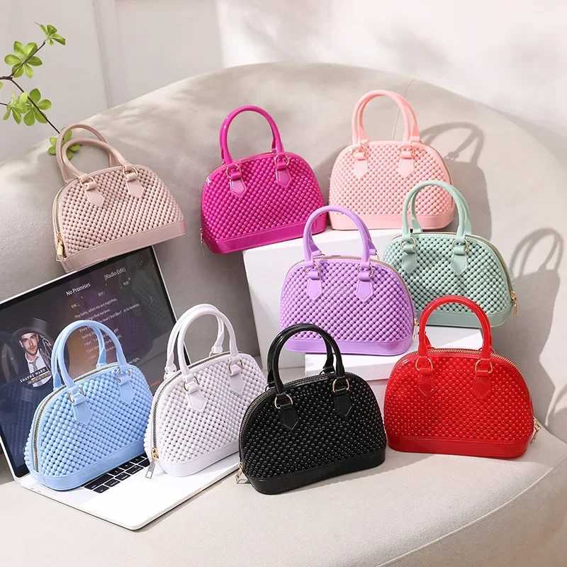 2024 New Cross-Border Hot Selling Jelly Handbag Shell Handbag Cute Diagonal Handbag Womens Small Bag Lightweight PortableW251115