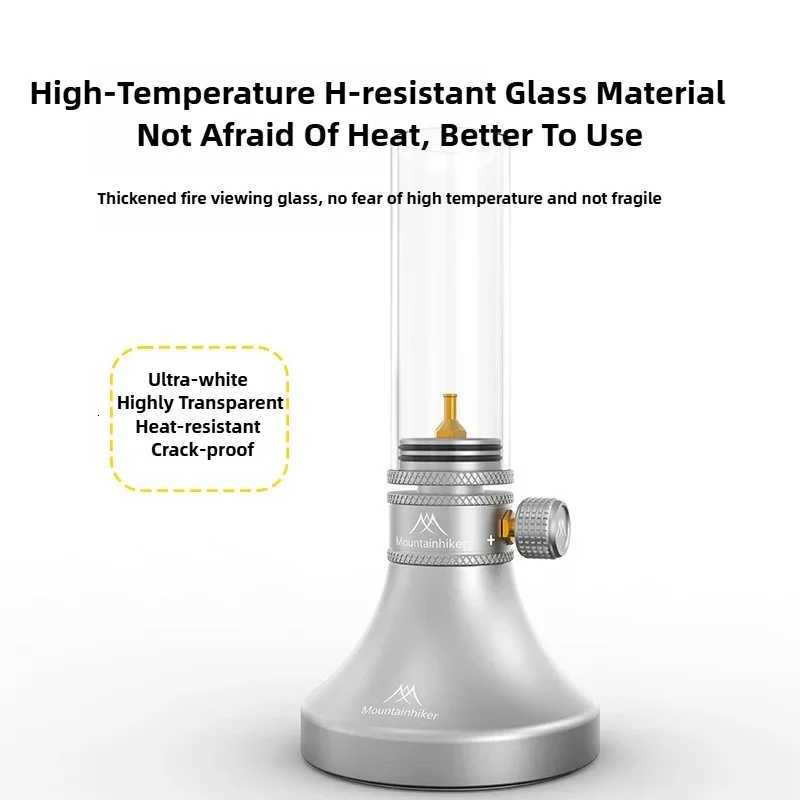 MOUNTAINHIKER Aladdin Gas Lamp Lantern Retro Glass Lampshade Gas Atmosphere Light Outdoor Fishing Camping Hiking Candle Light M251115