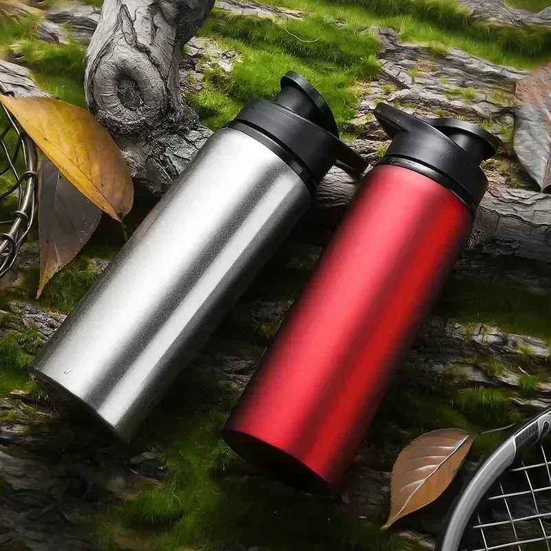1-3PCS Stylish Portable Stainless Steel Sports Water Bottle Leisure Bike Riding Drinking Water Bottle Outdoor Sport Travel CupW251114