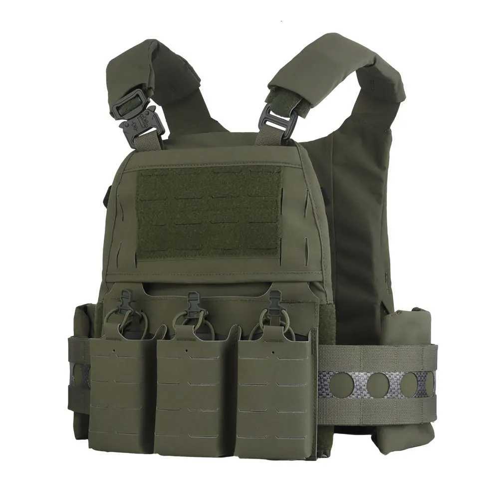 Tactical FCPC V5 Plate Carrier Ferro Style Quick Release MOLLE Hunting Vest With Triple 556 Magazine Pouch Shooting Airsoft GearXJ251114
