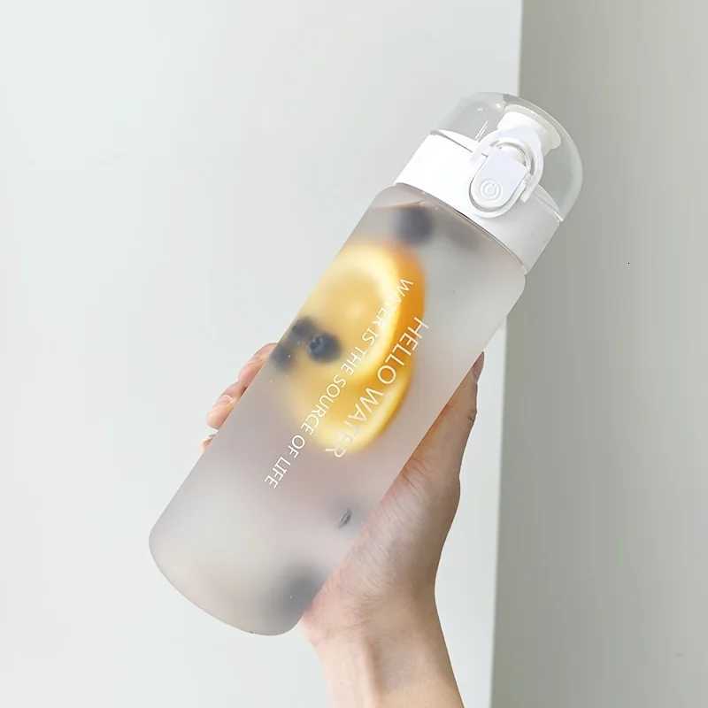1pc 780ml/2637oz Frosted Transparent Water Bottle for School Outdoor and Fitness Activities - Stay Hydrated and HealthyW251114