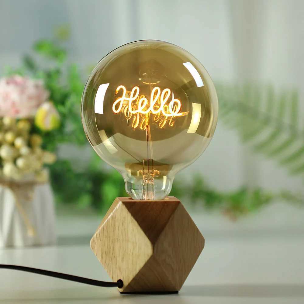 TIANFAN Led Bulbs Vintage Light Bulb Big Globe Alphabet Filament 4W Dimmable 110V 220V Edison Bulb Decorative Light Bulb C251115