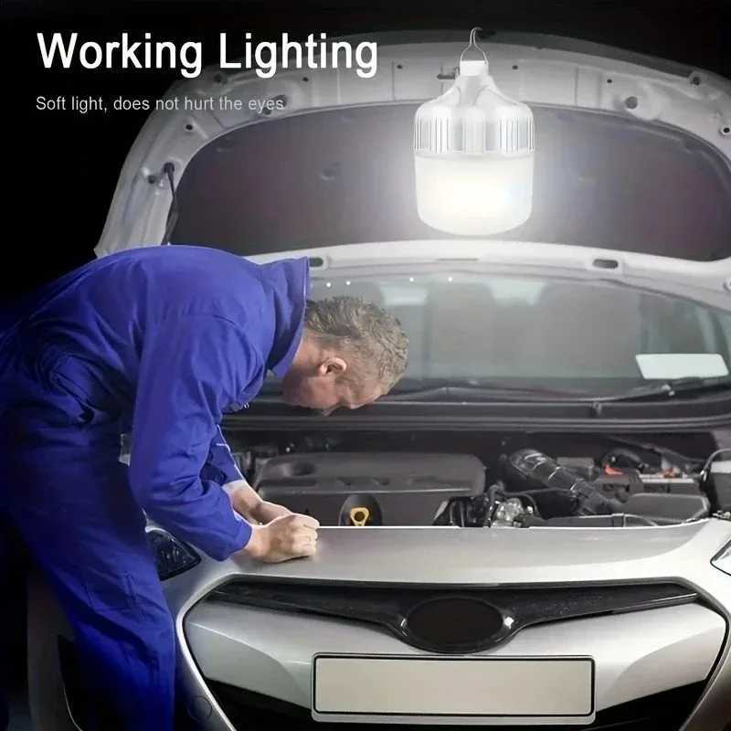 Outdoor Picnics Wireless Hanging Tent Lights Usb Rechargeable Portable Camping Led Bulb Emergency Long Battery Life Lighting M251115