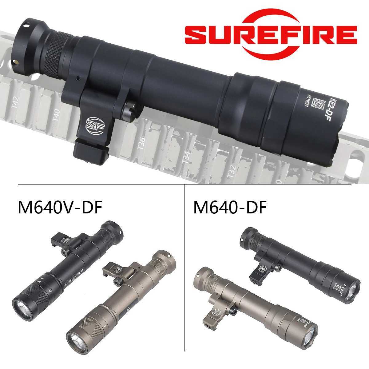 Tactical SureFire M640 M640DF Light M640V M340V M340C Flashlight Outdoor Rifle Airsoft Weapons Light LED Lanterna Fit 20mm Rail Z251115