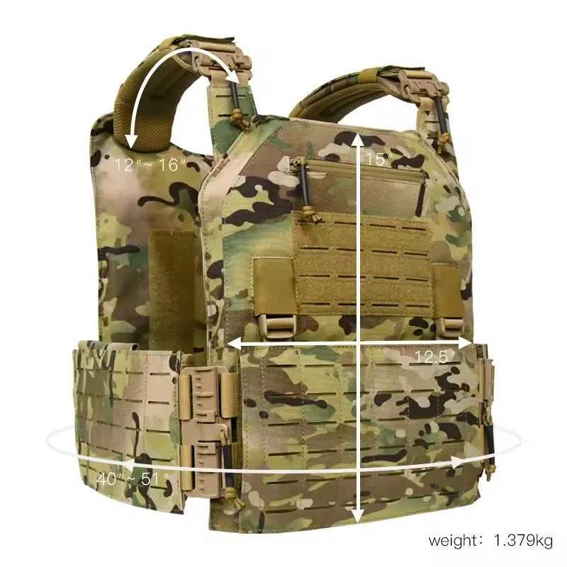 YAKEDA 900D Wear-resistant Quick-release Laser-cut MOLLE System Outdoor Hunting Training Tactical Vest Made of Nylon MaterialXJ251114