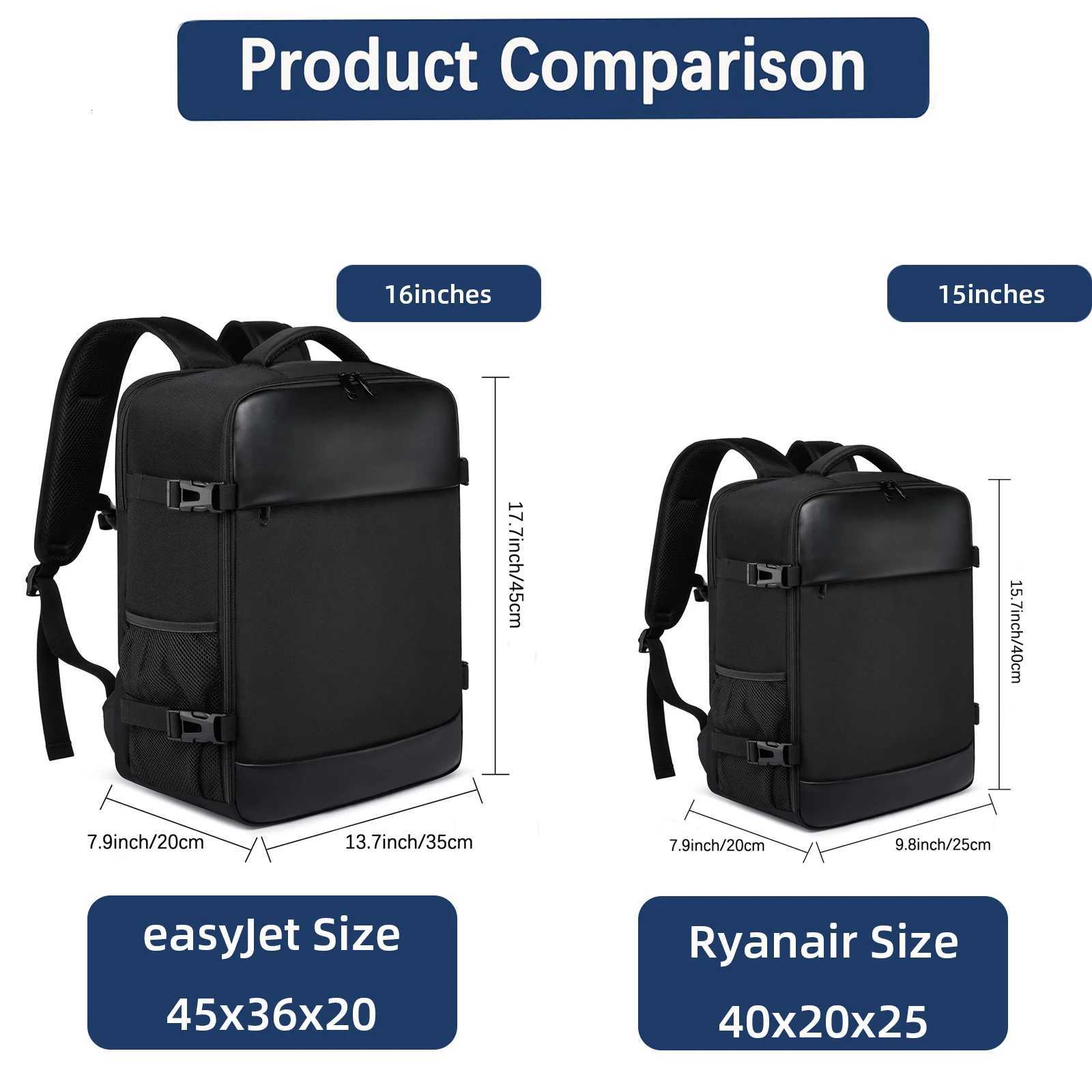 ryanair 40x20x25 and easyjet 45x36x20 Cabin Bag Travel Backpack unisex Laptop Backpack outdoor travel backpack StudentSchoolW251114