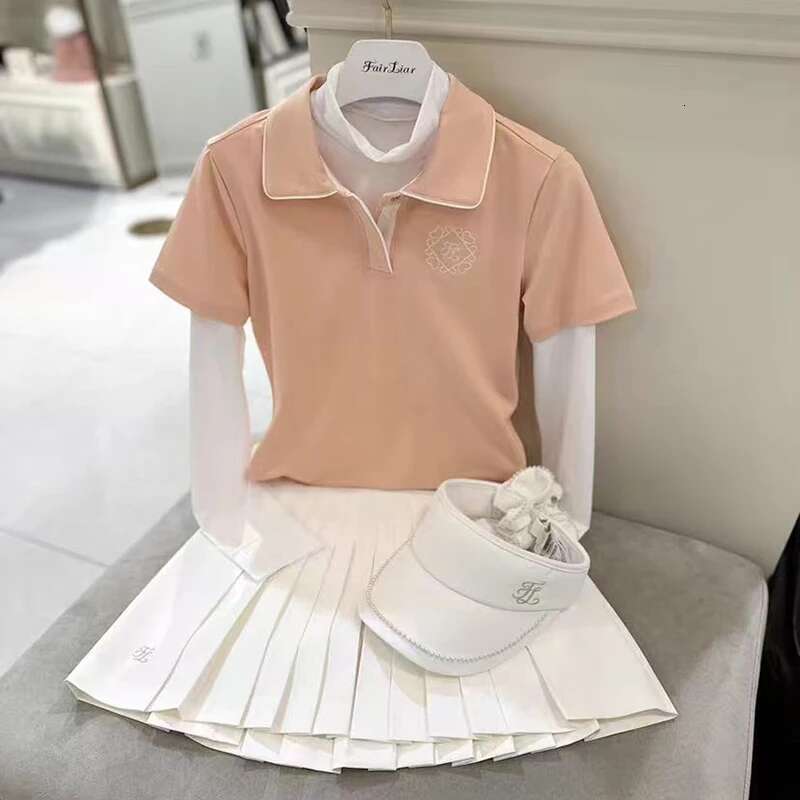New Women's Golf Clothing Fashion Polo Shirt Summer Short Sleeve Breathable Skin Friendly Slim Fit Versatile