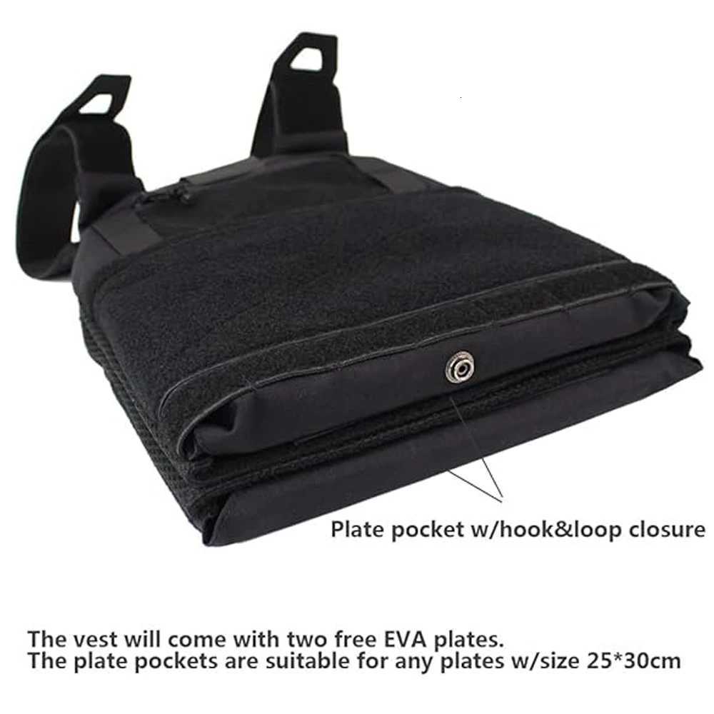 Tactical Vest Tactical Airsoft Combat Plate Carrier Vest Hunting Clothes and Accessories Tactical Chest Rig 500D Nylon XJ251114