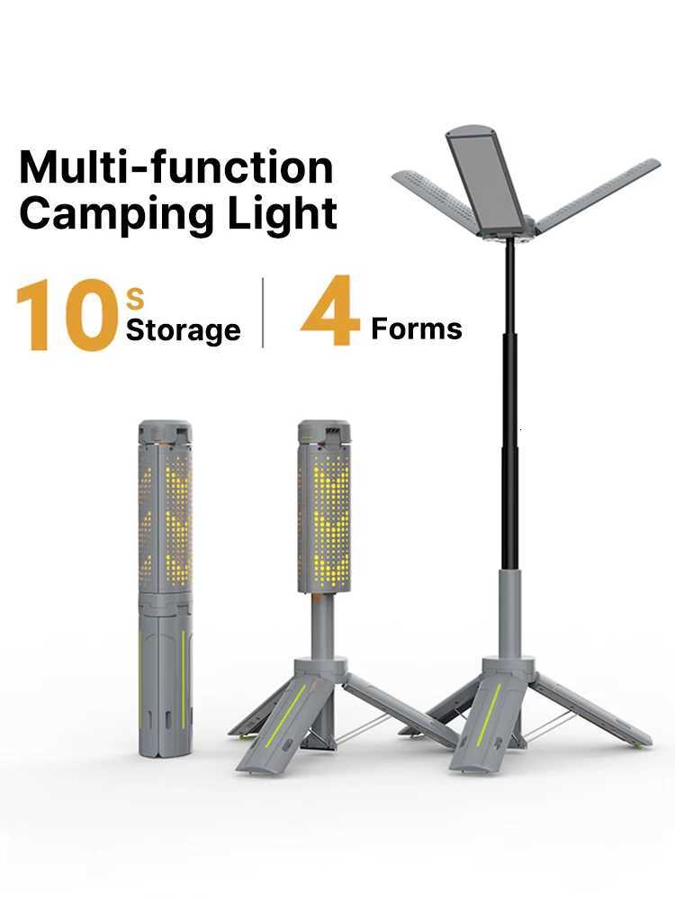 Rechargeable Outdoor Portable Hiking Camping Fishing Flashlight Telescoping Camping Lantern Telescopic Camping Light M251115