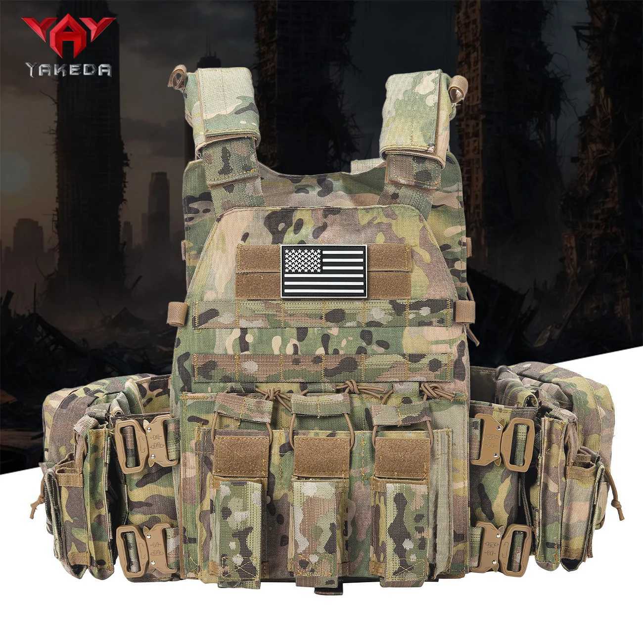 YAKEDA Quick Release Snake Buckle Outdoor Vest MOLLE Quick Release Training Vest Multifunctional XJ251114