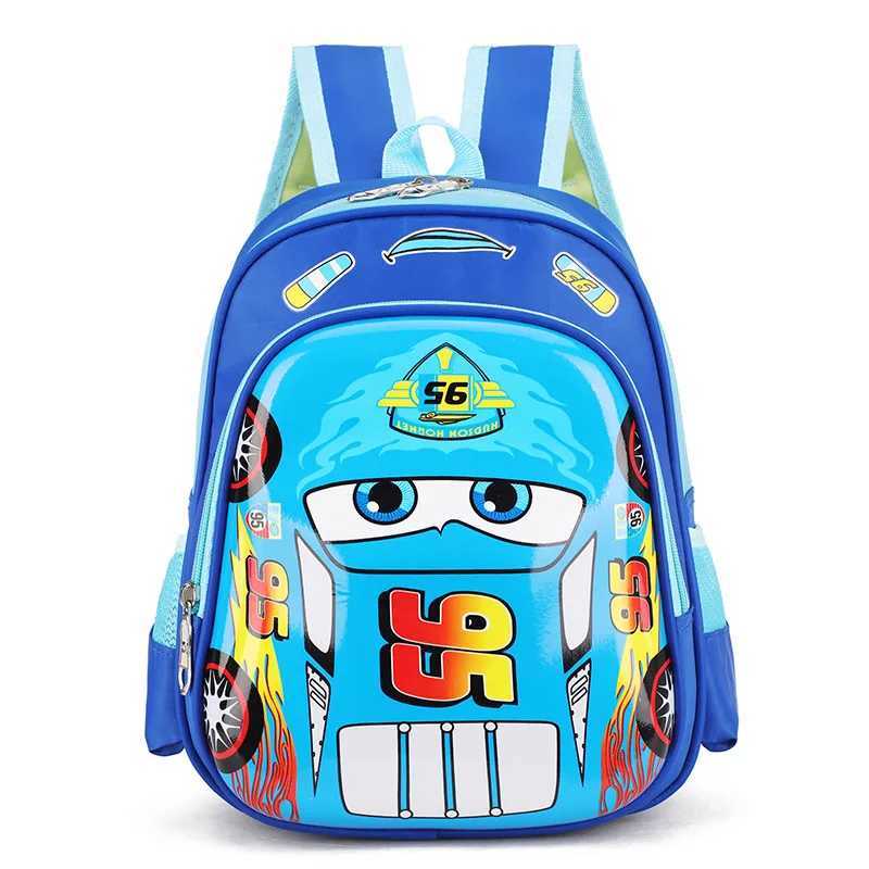 Disney New Disney Boys Car Cartoon Boys Bag Frozen School Childrens Backpack Boys Backpack 1-6 Years OldXJ250414
