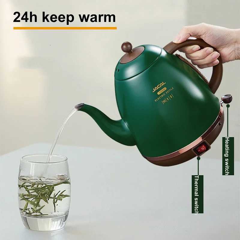 1500ml Electric Kettle Household Quick Boiling Kettle Long Spout Tea Kettle Retro Automatic Thermos Kettle Kitchen Tool 220V Y251114