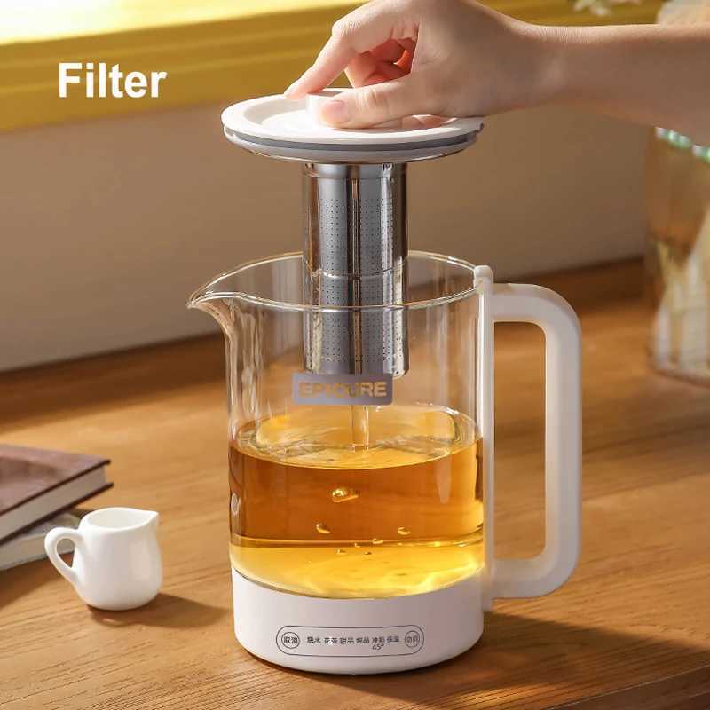 650W Household Multifunctional Electric Kettle 15L Glass Health Kettle Fully Automatic Transparent Tea Maker with Filter Y251114