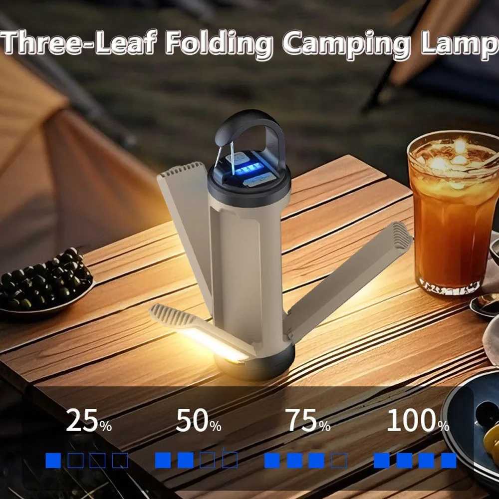 Outdoor Camping Lantern 6 Modes Adjustable Brightness Hanging Foldable Emergency Light LY23 Flashlight Tent Light for Hiking M251115
