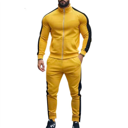 Piece Mens 2 Sweatsuits Sport Set Tracksuit Jogger Sweatshirt Pants Suits Outfit