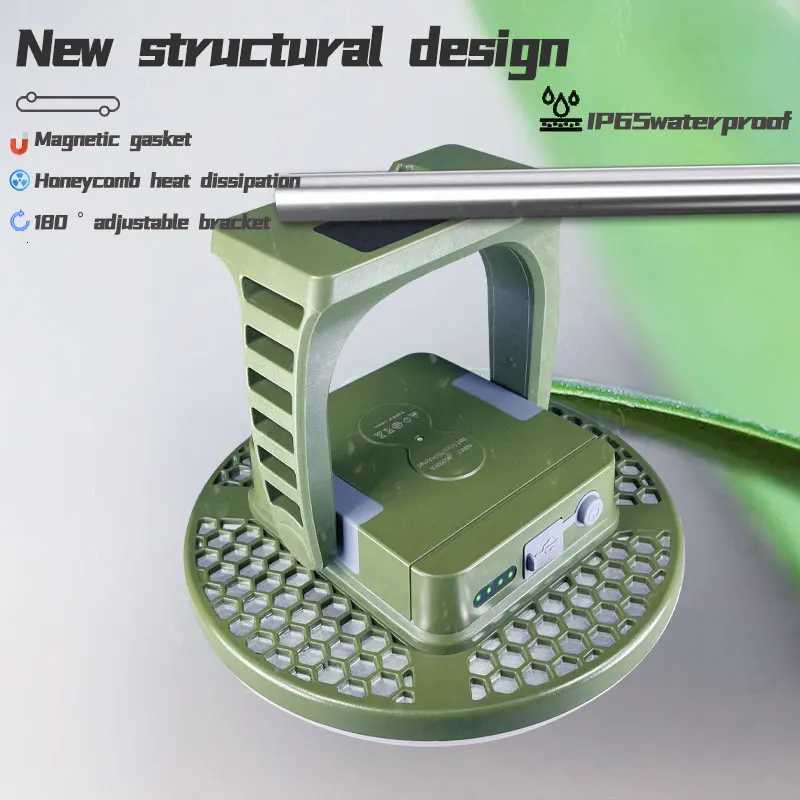 15600mAH Camping Light Multifunctional Portable Lantern Strong Absorption High Power Outdoor Tent Light Fishing Light M251115