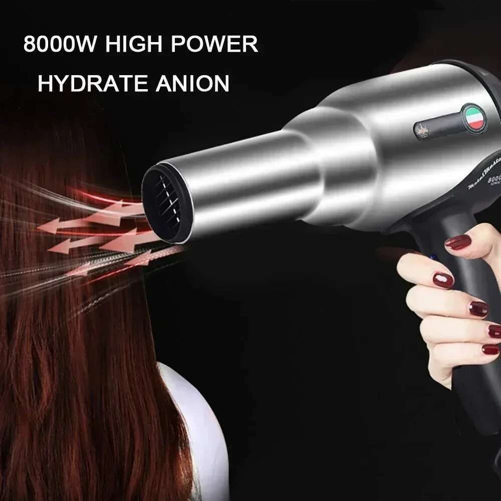 ENZO Professional 8000W Powerful Wind Blow Ionic Dryer Fast Drying Negative Ions Barber/Salon Styg Tools Hair Care