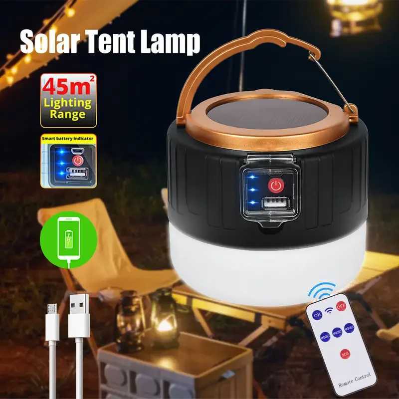 LED Camping Light USB Rechargeable Bulb High Power Outdoor Tent Lamp Portable Lantern Emergency Lighting Lights For BBQ Hiking M251115
