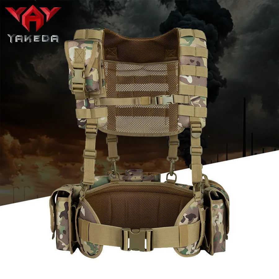 YAKEDA Outdoor Training Camouflage Vest Chest Strap Multi-functional Accessories Equipment Vest XJ251114