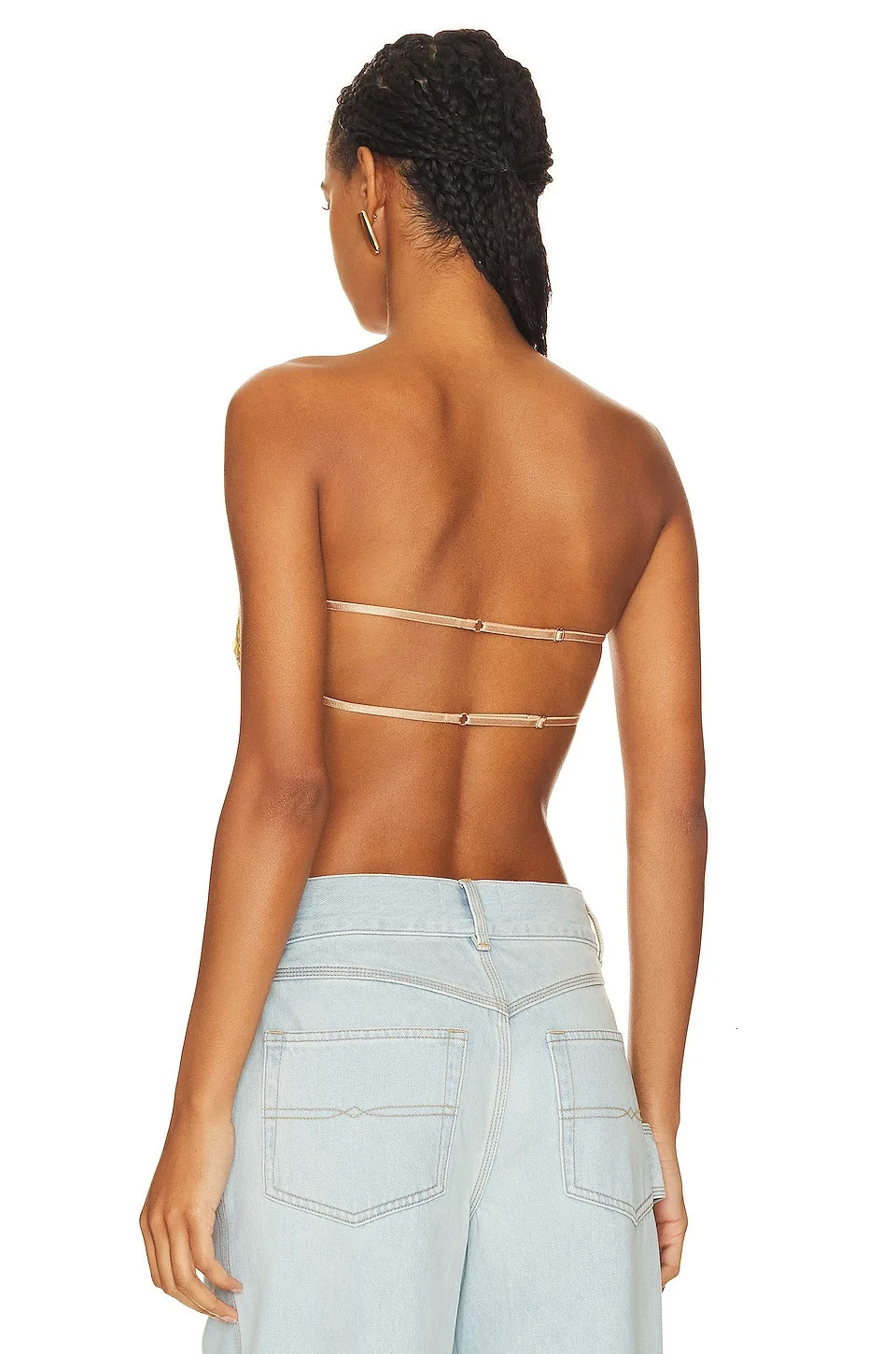 Women Summer Sequins Tube Tops Sexy Backless Sleeveless Off The Shoulder Tank Top Fashion Commuting Streetwear 2025 250415