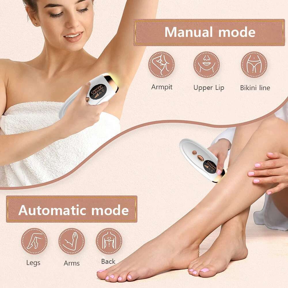 Permanent Epilator 999999 Flashes Professional Painless Laser Hair Removal Hine For Women Body Facial Legs Bikini E