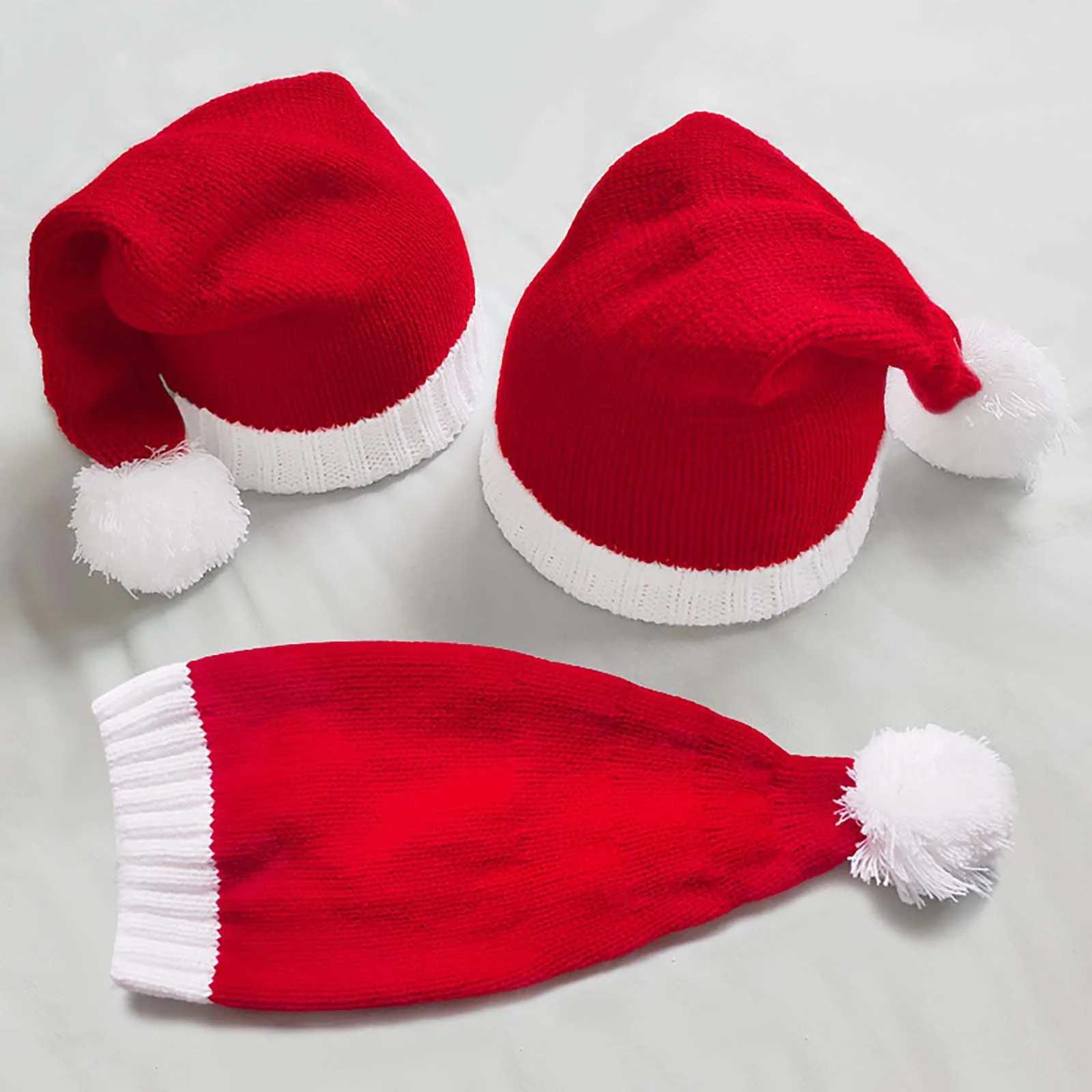 Snowfake Elk Hat Winter Thicken Knitted Velvet Cloth Adult Christmas Hat Merry Christmas Decor Gifts Happy New Year 2025 Naviida Y251115