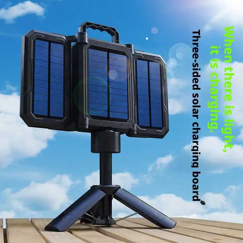 Solar Powered Camping Lantern Extendable Foldable High Lumen Strobe Light Outdoor Emergency Handheld Illuminat M251115