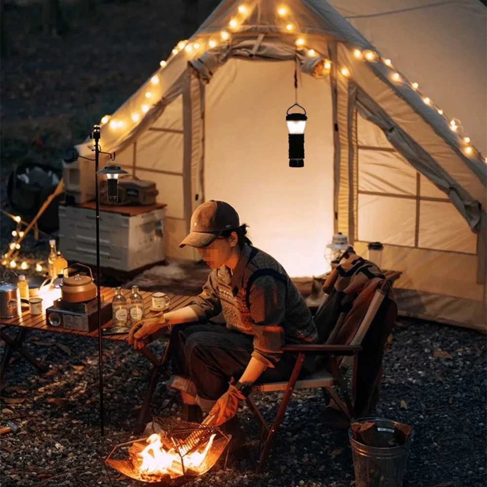 1PCS Super Bright LED Multi-Functional Camping Light Outdoor Rechargeable Flashlight Portable Carrying Light Camping Essentials M251115