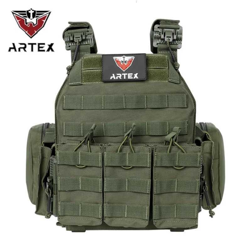 1000D Nylon fabric Quick release Airsoft Tactical hunting vest with triple magazine pouch tactical vest XJ250730XJ251114