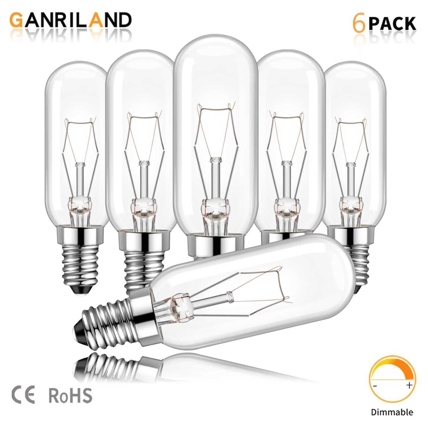 6Pack E14 40W T25 Cooker Hood Bulbs 220V Warm White 2700K T6 Dimmable Decor Incandescent Light Bulb for Ceiling Light Table Lamp C251115